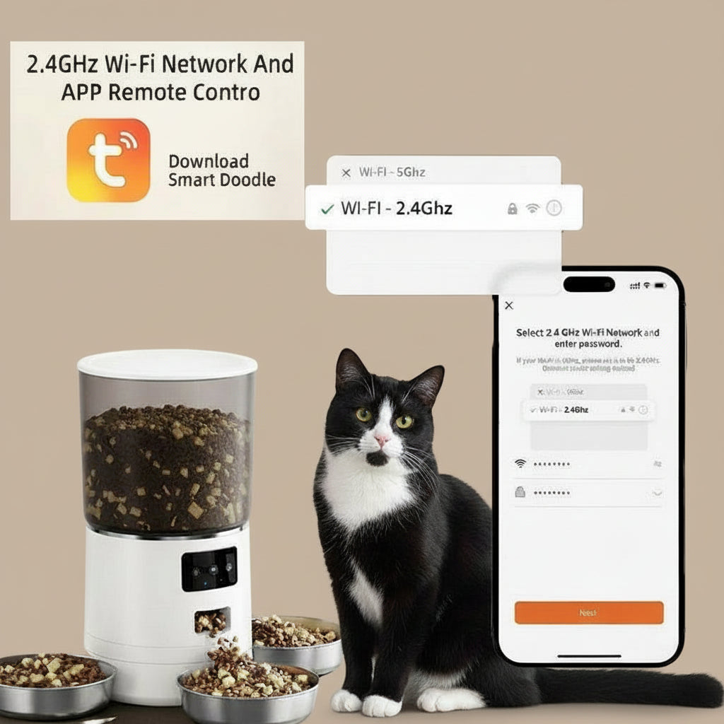 Smart Feeder with 3 Independent Bowls