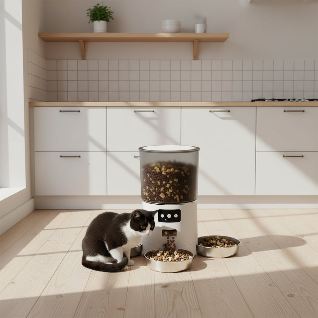 Smart Feeder with 3 Independent Bowls