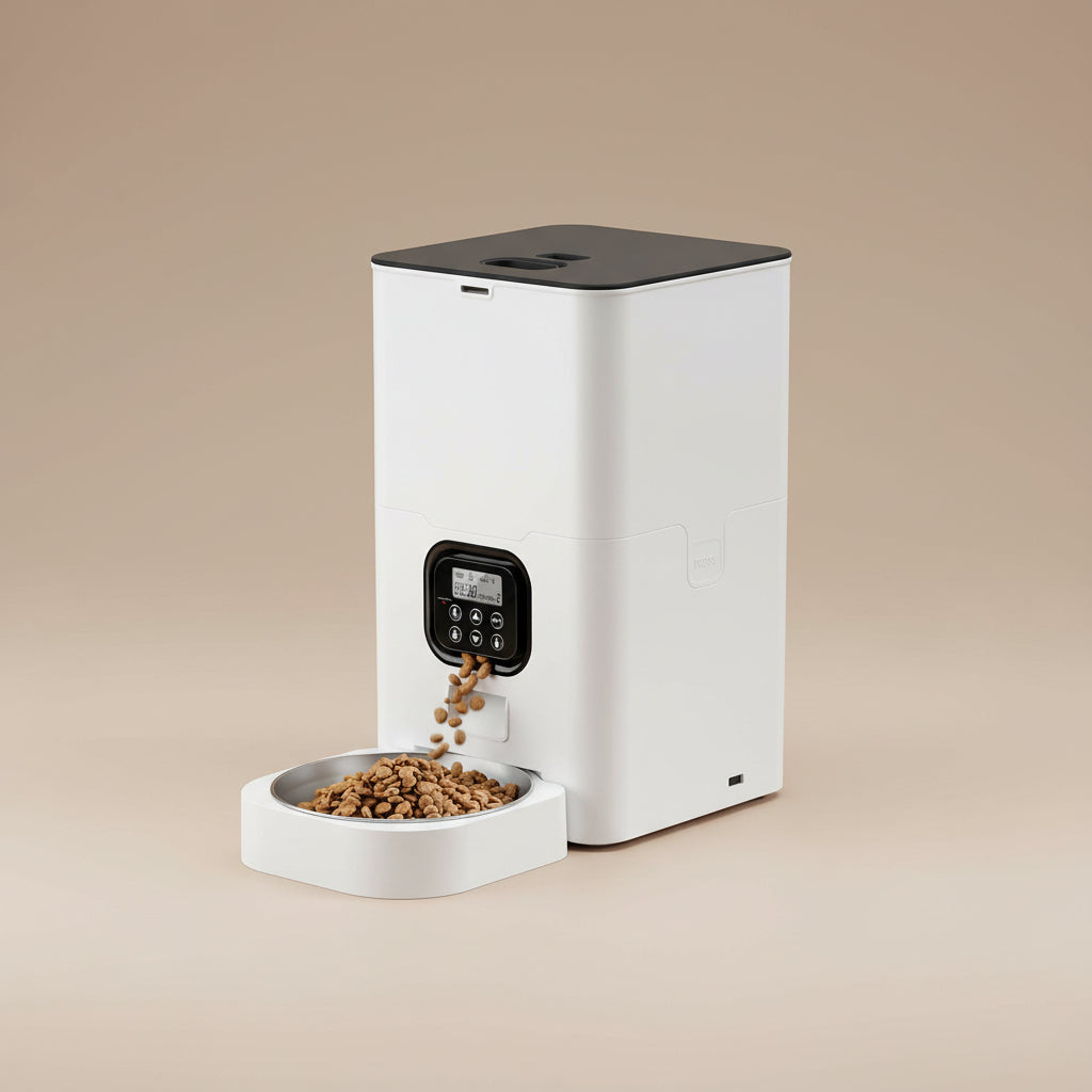 Wifi-Enabled Smart Pet Feeder - App Control & Remote Feeding