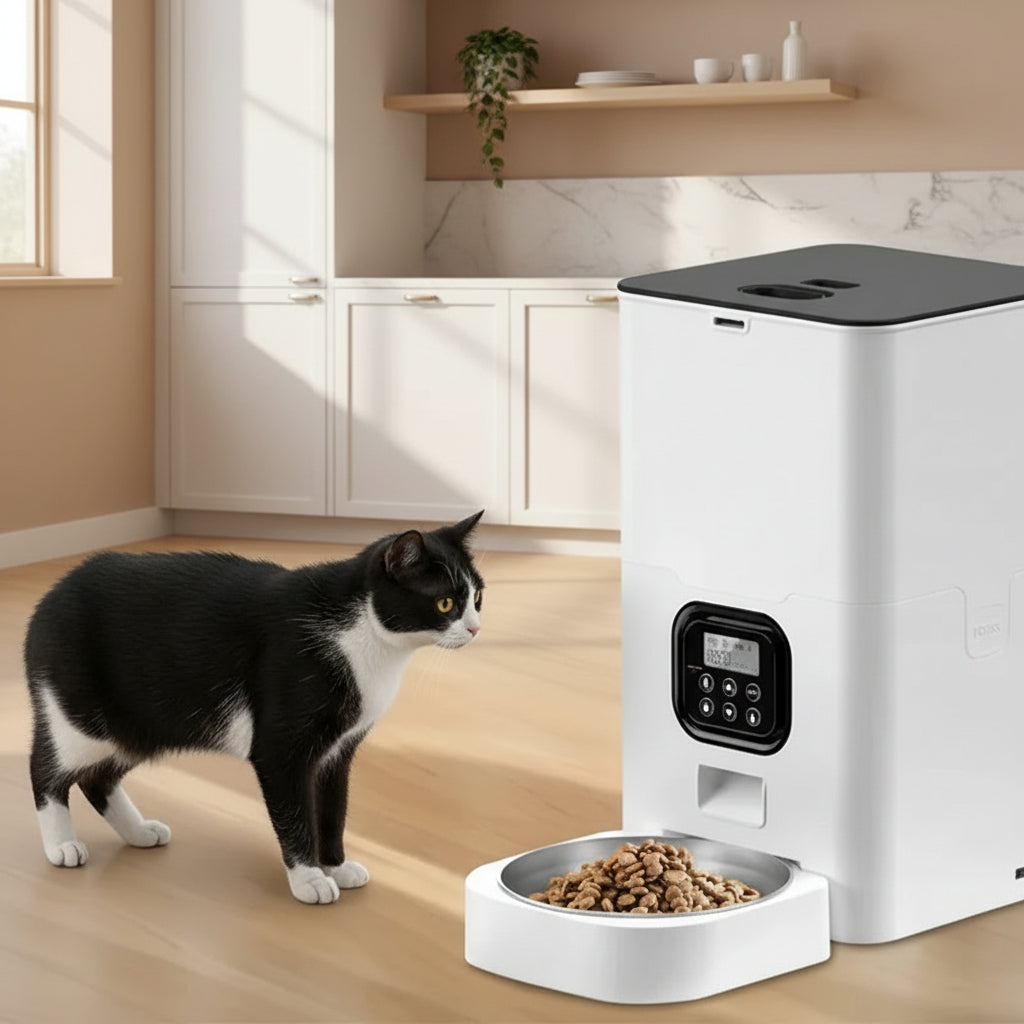 Wifi-Enabled Smart Pet Feeder - App Control & Remote Feeding