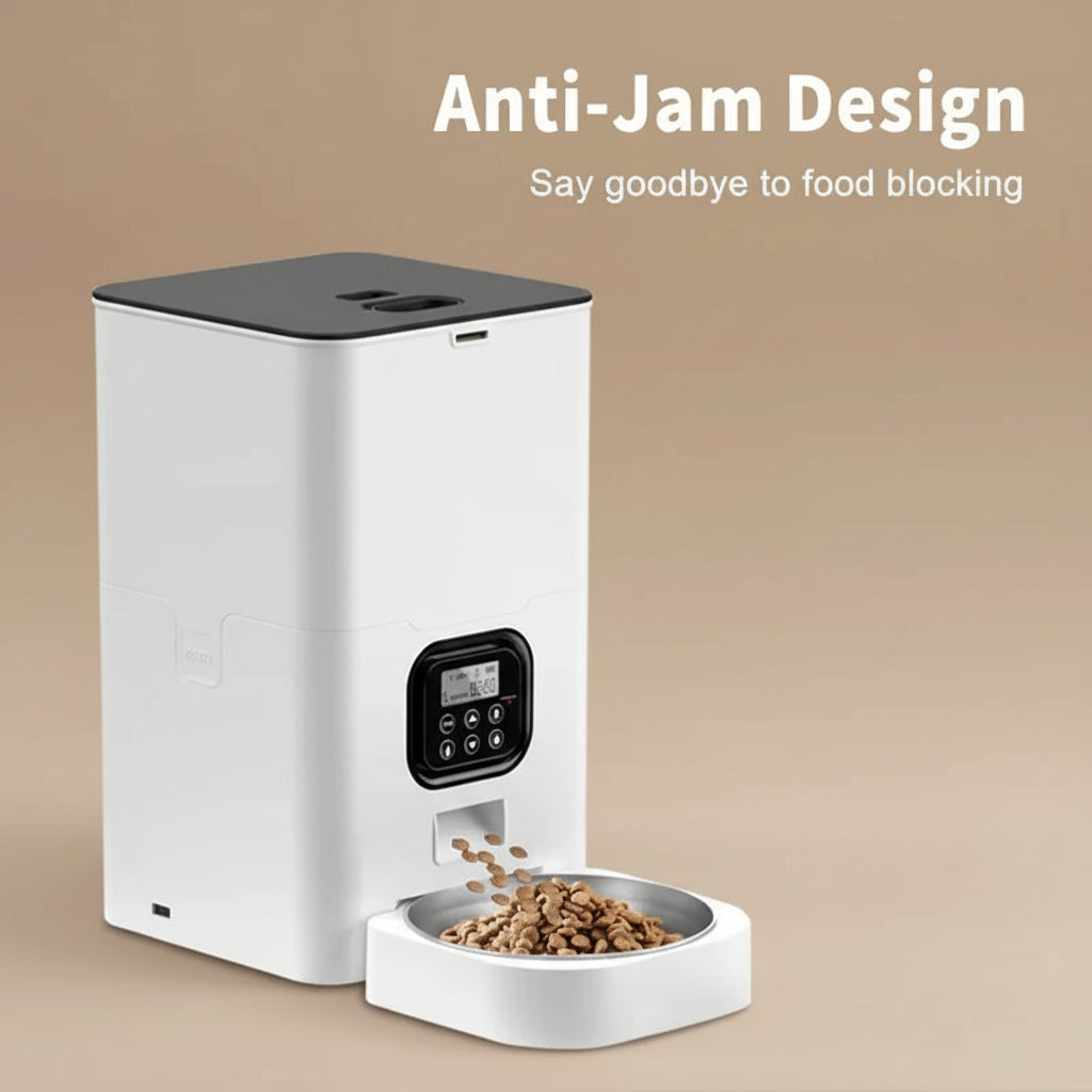 Wifi-Enabled Smart Pet Feeder - App Control & Remote Feeding